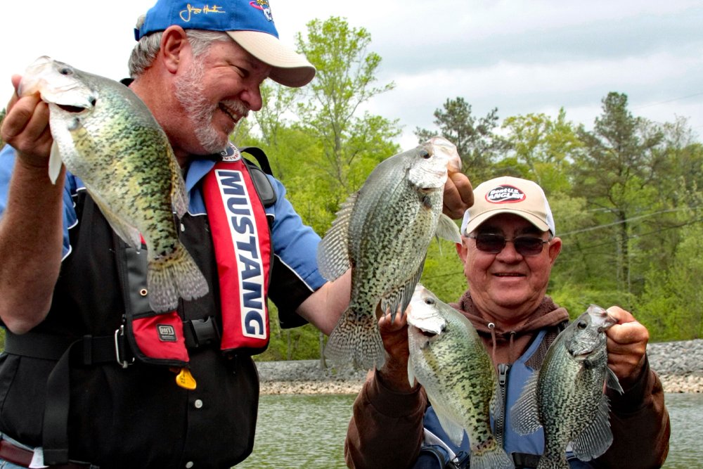 CrappieNOW Editor Richard Simms (left) and his friend, Dickey Porter